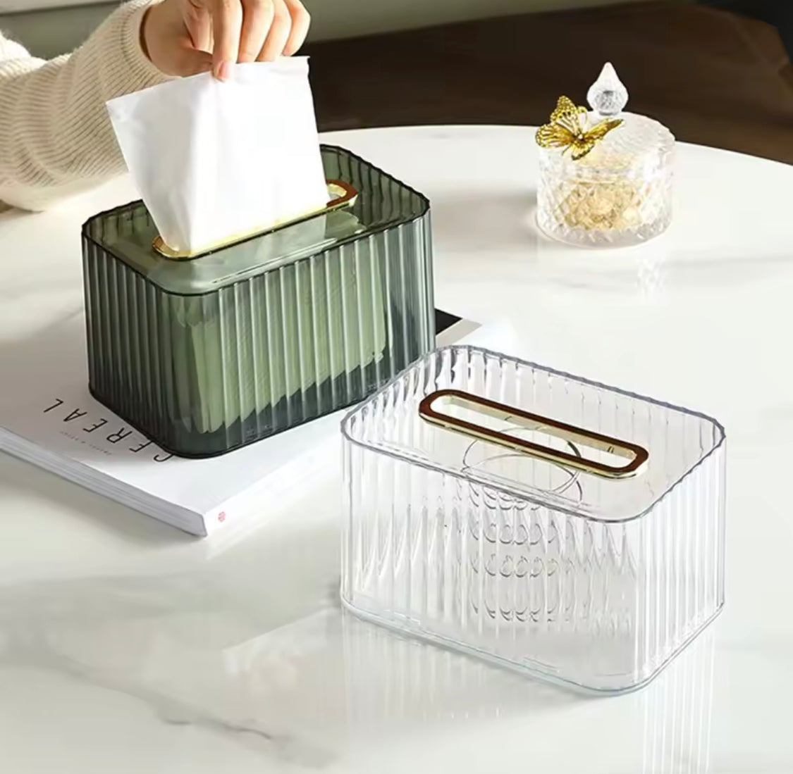 Luxury Tissue Box Holder, Home Living Room Tissue Box, Desktop Tissue Box, Multifunctional Desk Organizers Luxury Tissue Box Holder, Home Living Room Tissue Box, Desktop Tissue Box, Multifunctional Desk Organizers